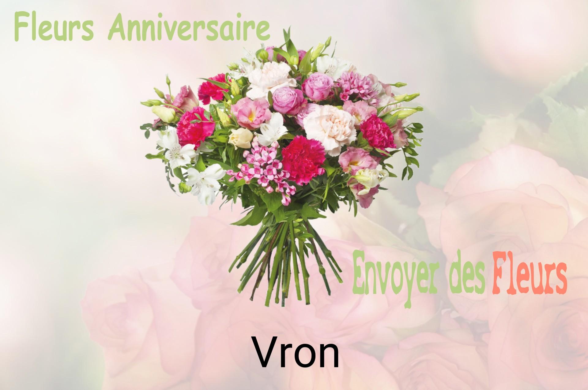 Bouquet de fleurs d’anniversaire livré à Vron