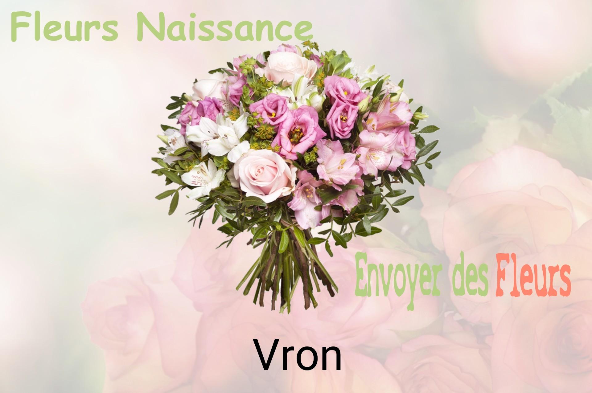 Bouquet de fleurs de naissance livré à Vron